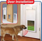 Smart Electronic Doggie and Kitty Pet Door for Walls or Doors